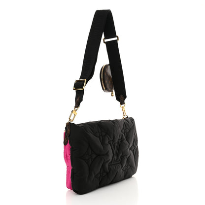 Louis Vuitton Econyl Monogram Pillow Maxi Multi Pochette Accessories Black Fuchsia 3 of 11