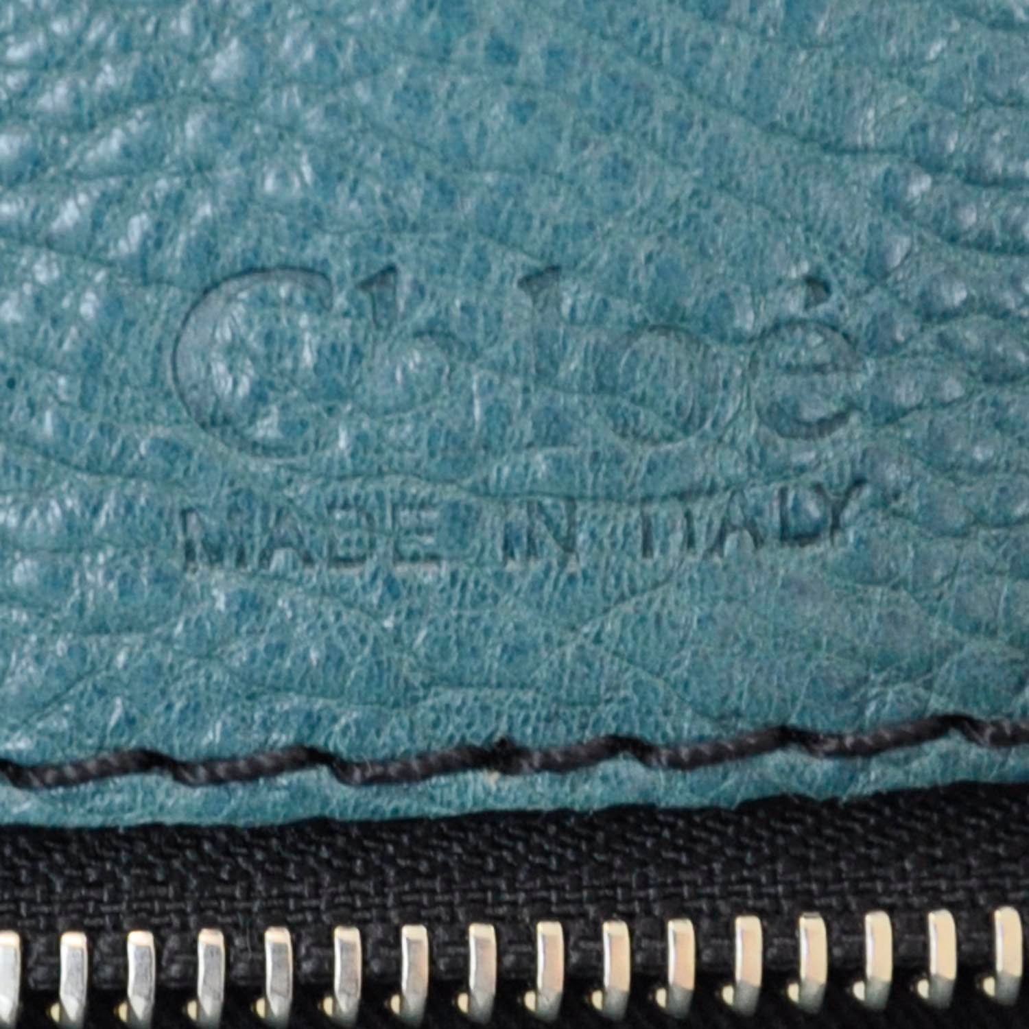 Chloe Leather Edith Satchel Green 8 of 9