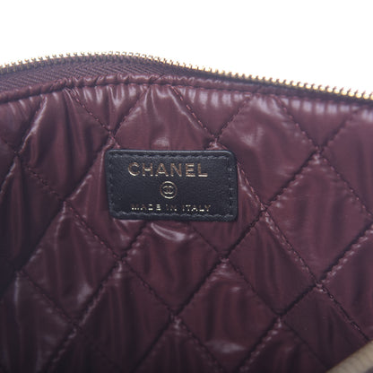 Chanel Lambskin Quilted Medium Cosmetic Case Black 6 of 13