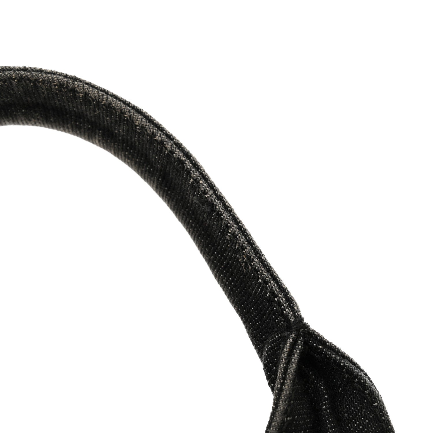 Prada Denim Small Logo Tote Black 19 of 22