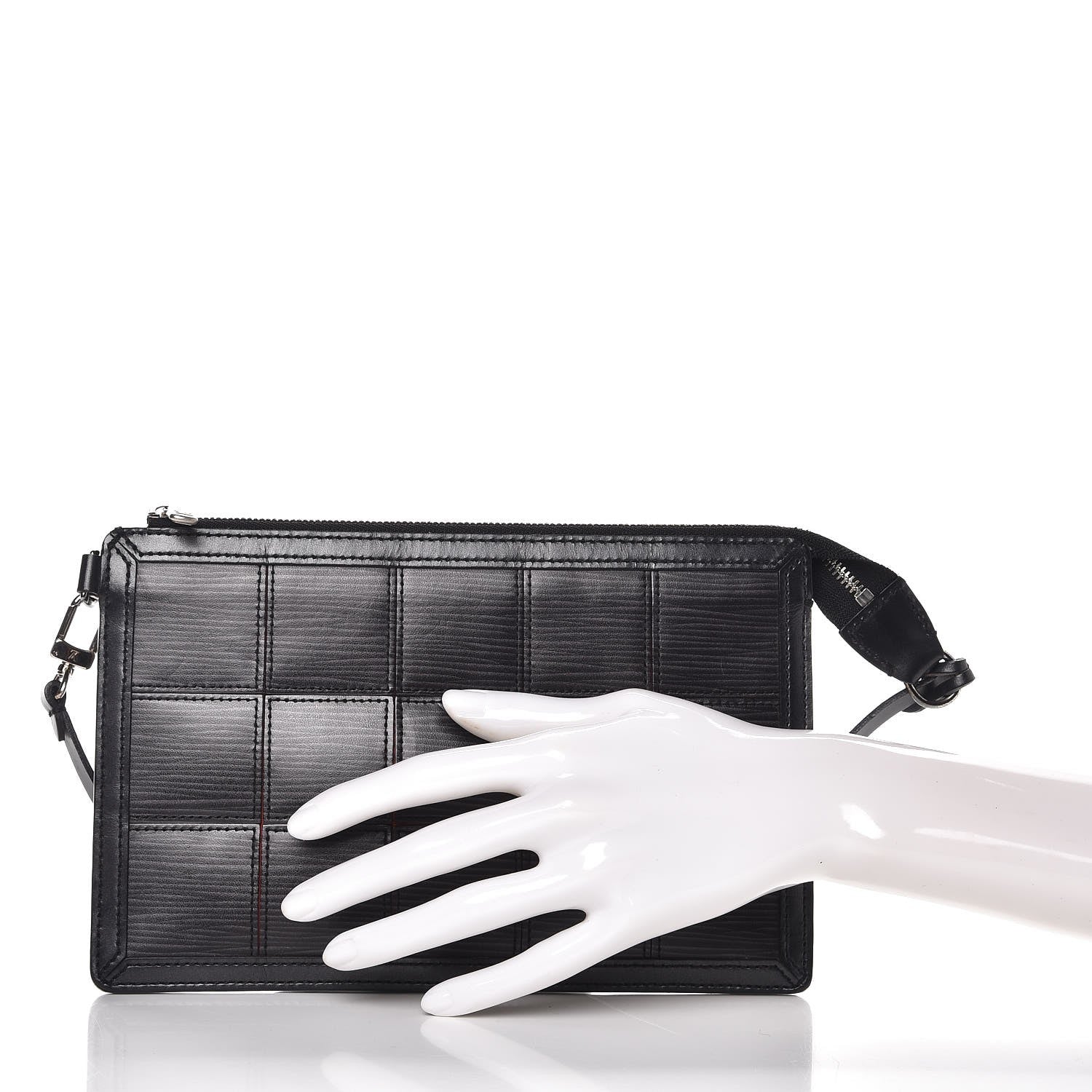 Louis Vuitton Epi Stretch Delmonico Pochette Black 2 of 7