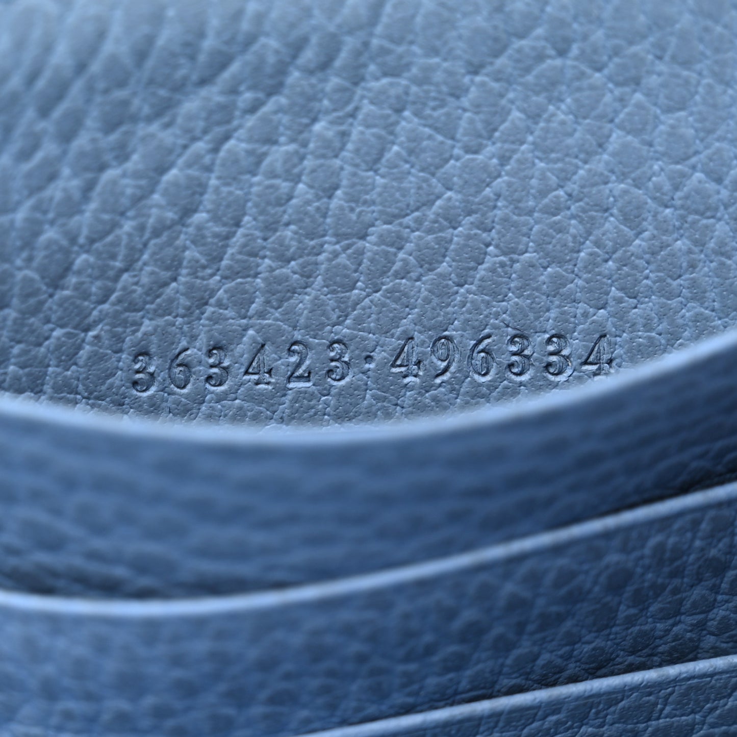 Monogram Dollar Calfskin Zip Around Wallet Beige Ebony Mineral Blue