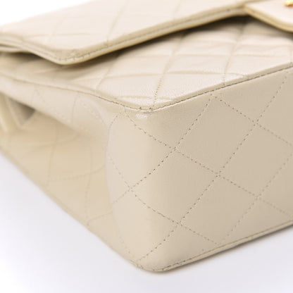 Chanel Lambskin Quilted Medium Double Flap Beige 6 of 15