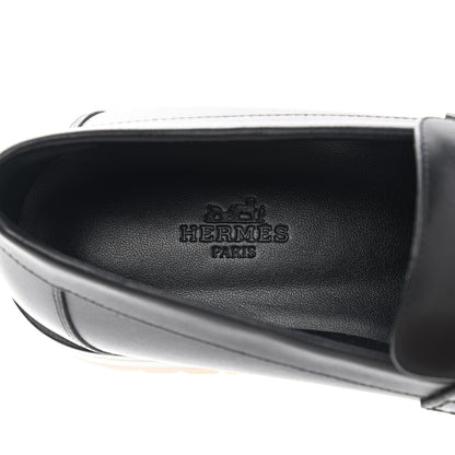 Hermes Calfskin Womens Faubourg Loafers 36.5 Black 7 of 11