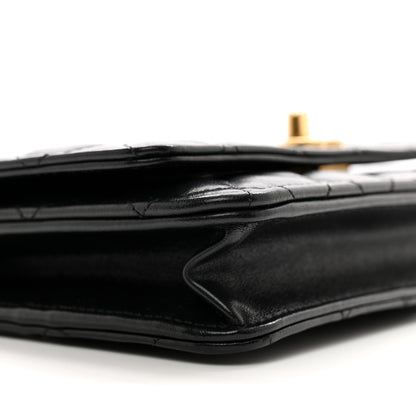 Chanel Shiny Lambskin Quilted Dynasty Wallet On Chain WOC Black 10 of 14