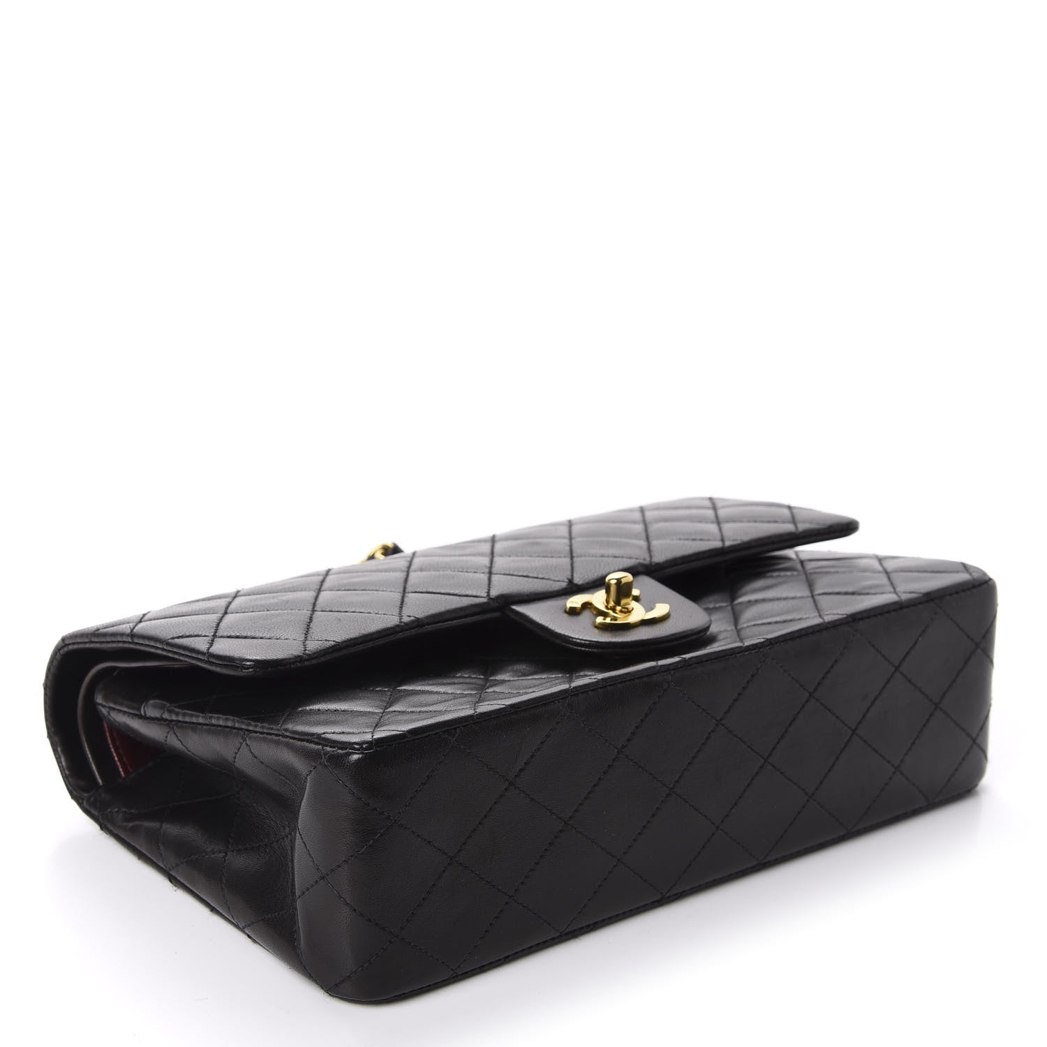 Chanel Lambskin Quilted Medium Double Flap Black 4 of 11