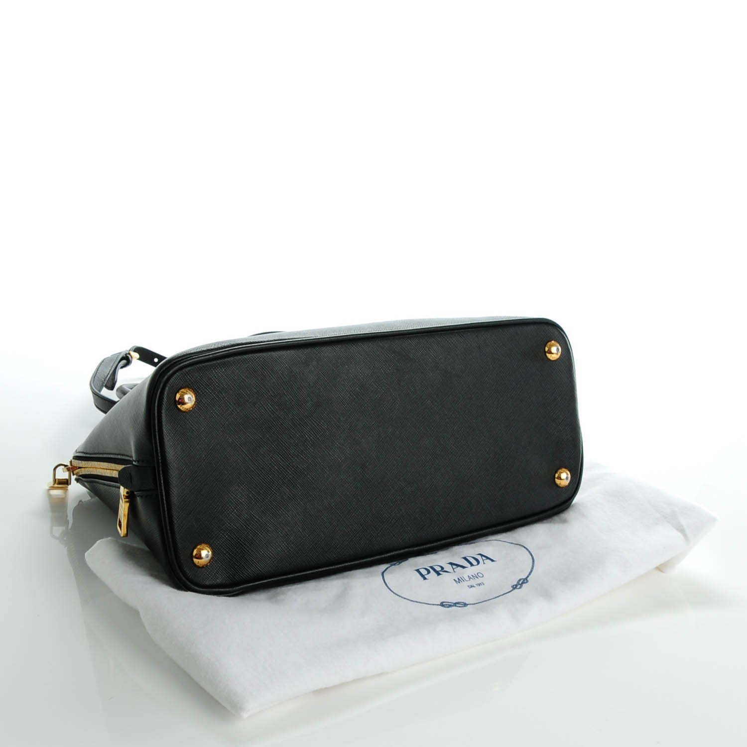 Prada Saffiano Lux Medium Promenade Tote Black 4 of 11