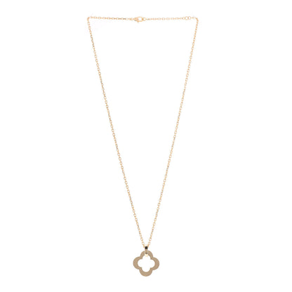Van Cleef & Arpels 18K Yellow Gold Byzantine Alhambra Pendant Necklace 3 of 5