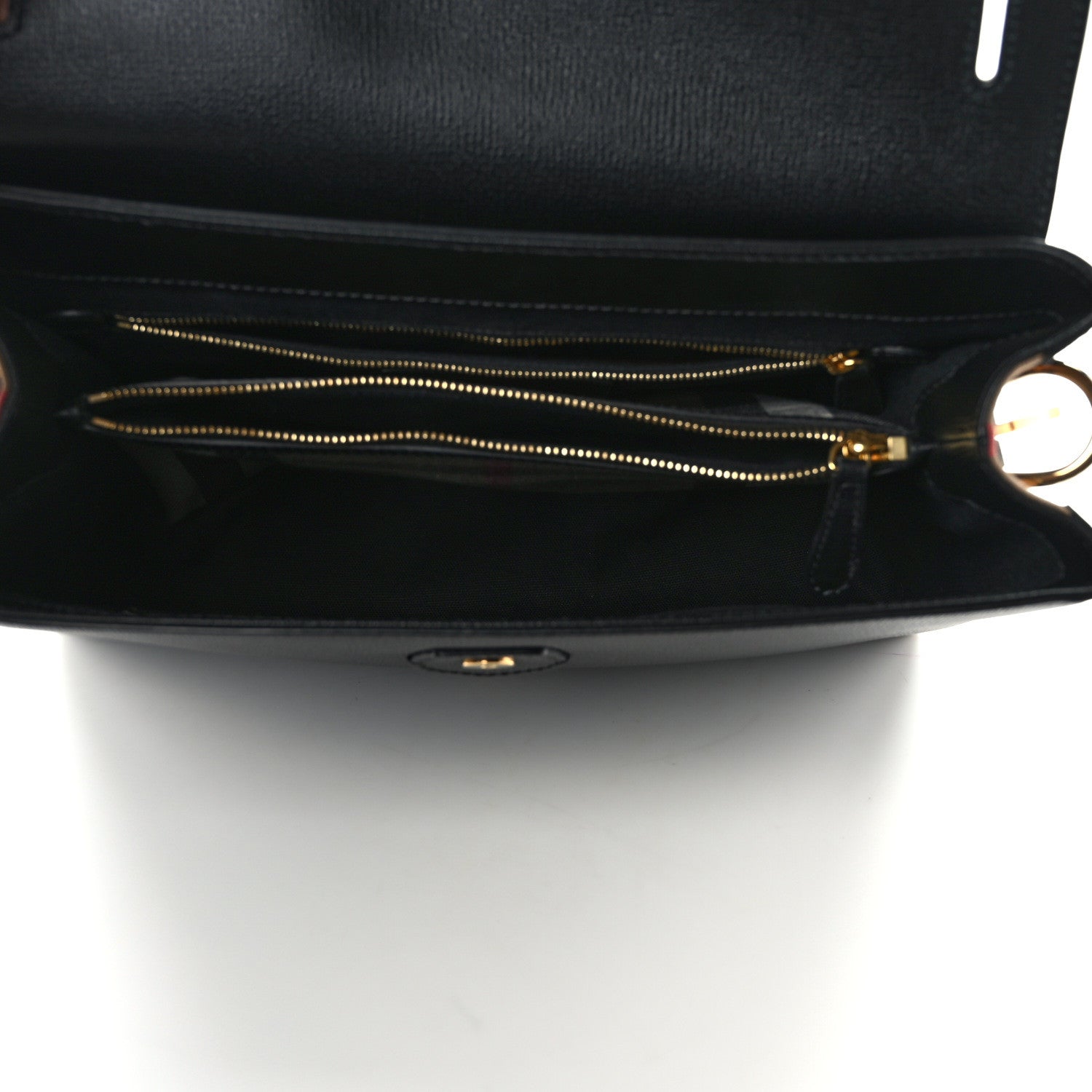 Burberry Derby Calfskin House Check Medium Camberley Black 5 of 18