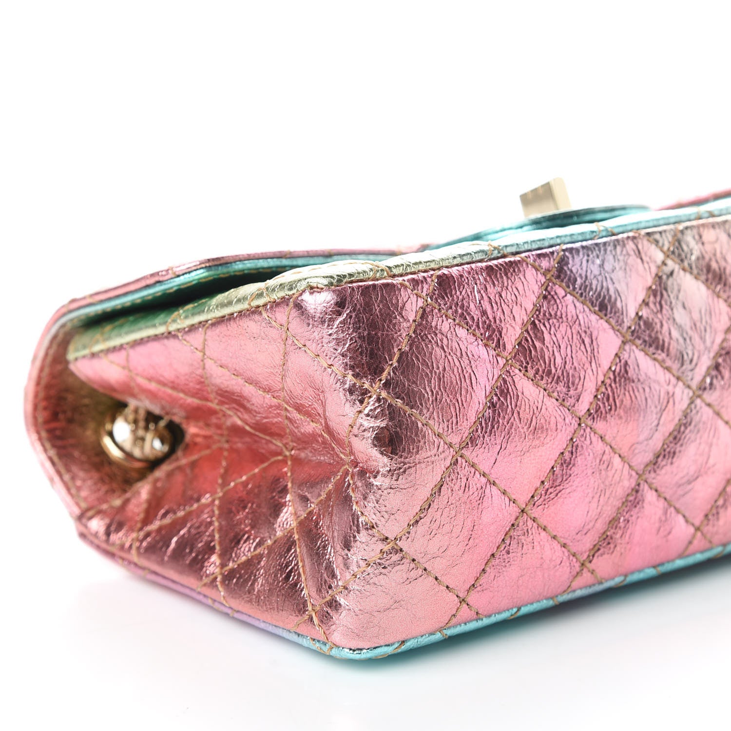 Chanel Metallic Goatskin Quilted Mini 2.55 Reissue Flap Multicolor 6 of 11