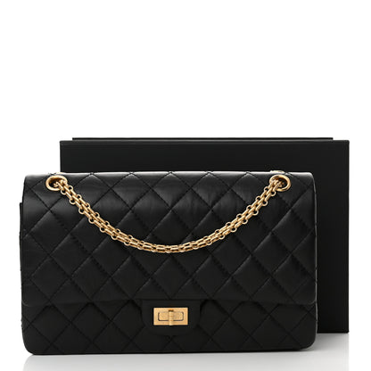 Chanel Aged Calfskin Quilted 2.55 Reissue 226 Flap Black 14 of 14