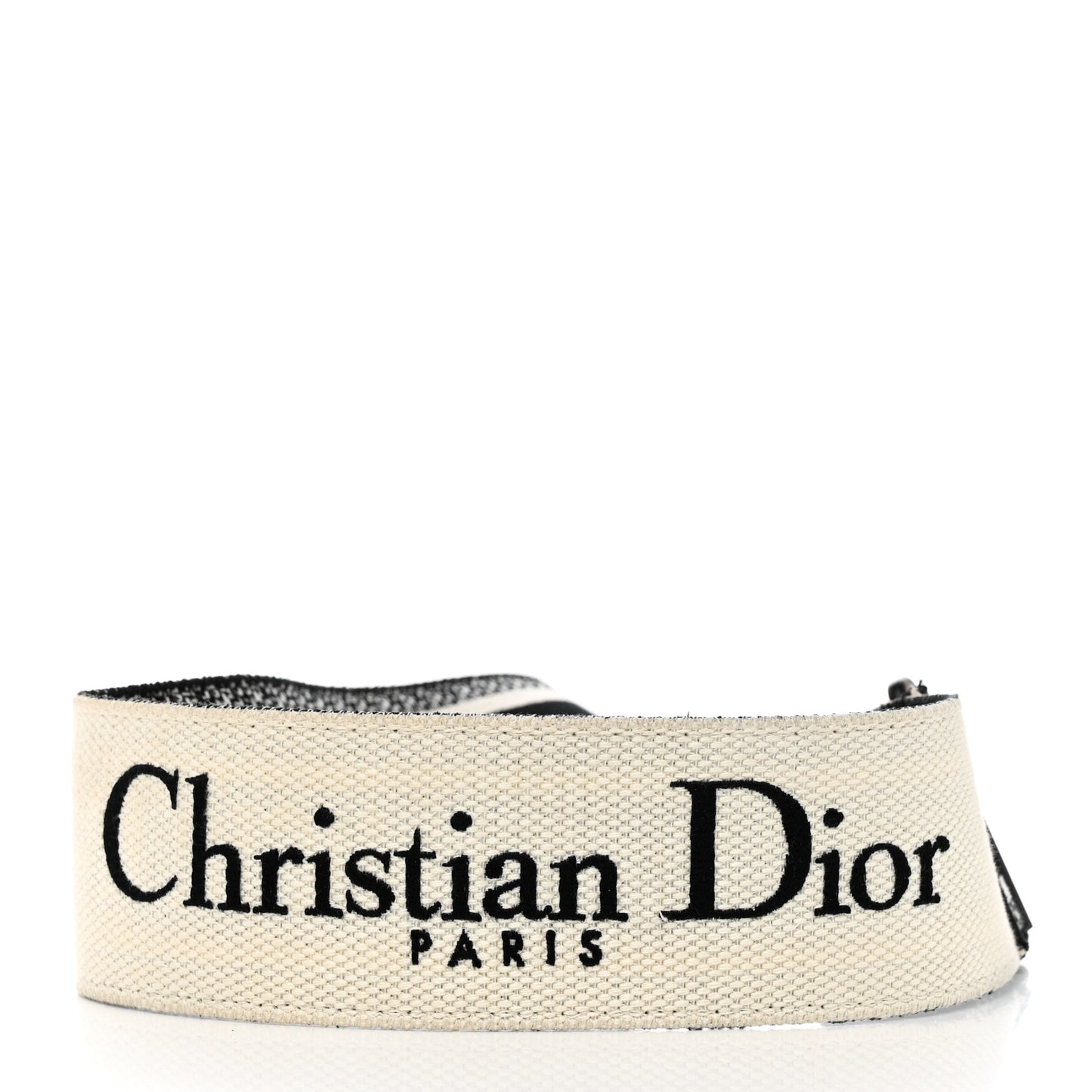 Canvas Embroidered Shoulder Strap Black Ultramatte