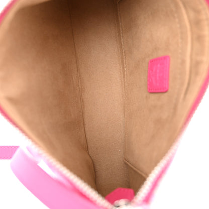 MCM Vintage Jacquard Monogram Mini Aren Shoulder Bag Pink 5 of 10