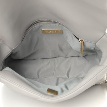 Chanel Lambskin Quilted Medium Chanel 19 Flap Grey 4 of 4