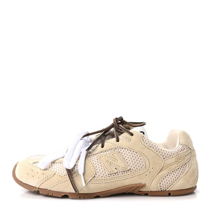 Miu Miu X NEW BALANCE Mesh Suede 530 SL Sneakers 38 Burro 1 of 10