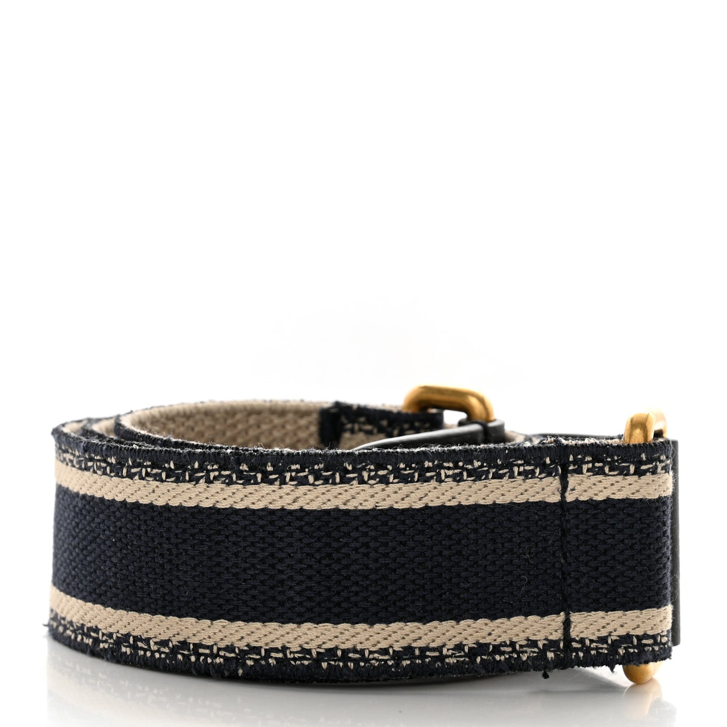 Canvas Embroidered Book Belt 90 36 Bleu