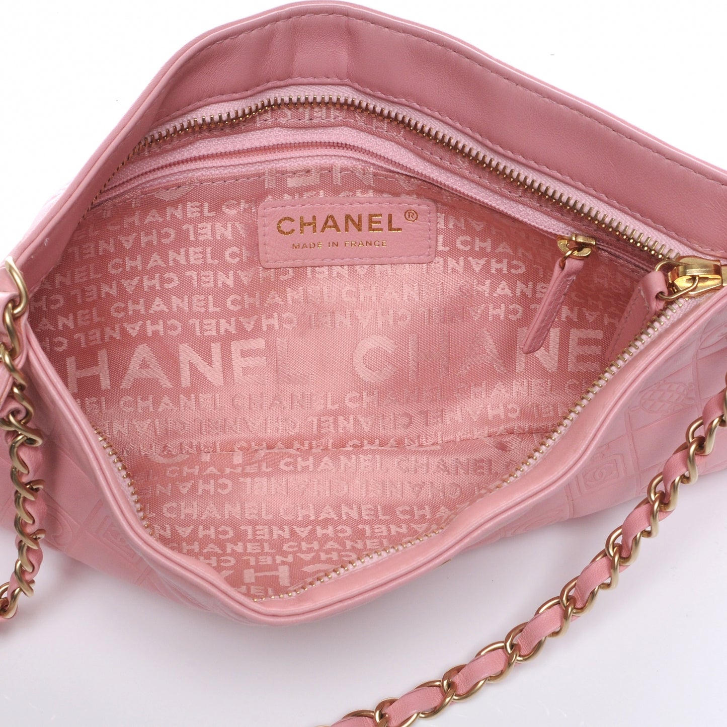 Lambskin Precious Symbols Pochette Pink