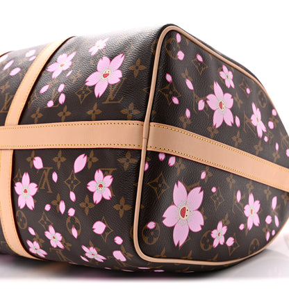Louis Vuitton LV X TM Monogram Cherry Blossom Keepall Bandouliere 45 Sakura Brown 8 of 9