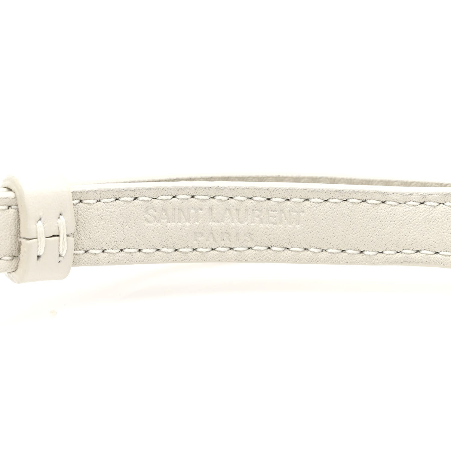 Saint Laurent Calfskin Matelasse Monogram Lou Belt Bag Ivory 8 of 11