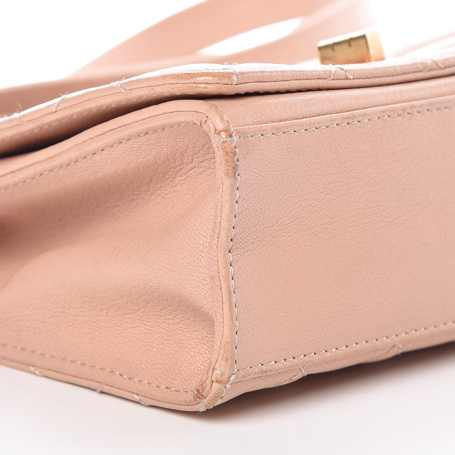Chanel Goatskin Quilted Small Rita Top Handle Flap Pink 8 of 14