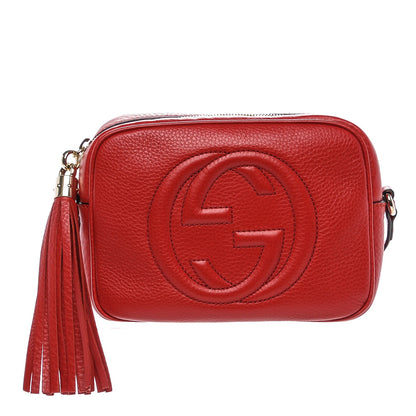 Gucci Pebbled Calfskin Small Soho Disco Bag Tabasco Red 1 of 7
