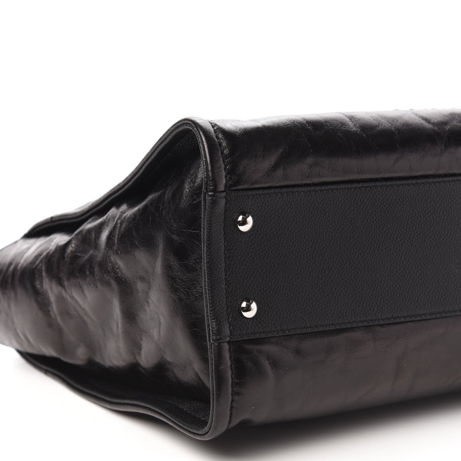 Chanel Glazed Calfskin Small Deauville Tote Black 6 of 10