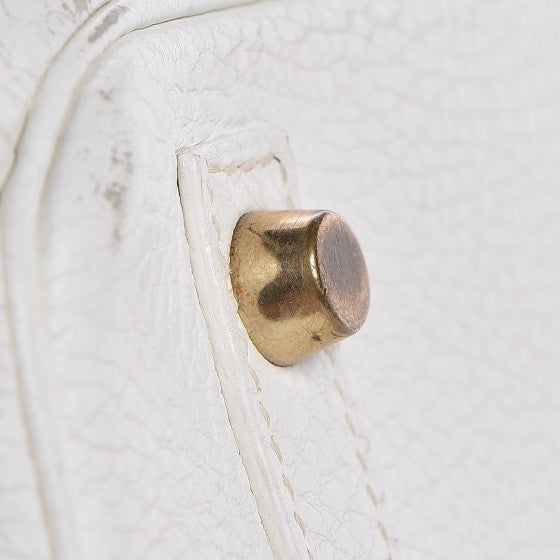 Hermes Taurillon Clemence Birkin 30 White 31 of 104
