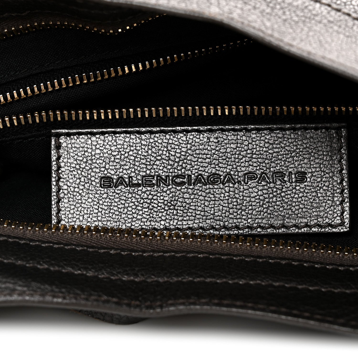 Balenciaga Pearlescent Goatskin Classic Gold Hardware City Bronze 7 of 11
