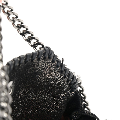 Stella McCartney Chamois Shiny Dotted Tiny Falabella Fold Over Tote Ruthenium 11 of 11