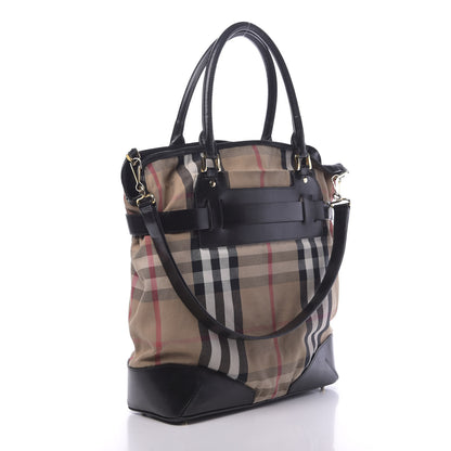 Burberry House Check Bridle Calfskin Medium Gosford Hobo Black 4 of 15