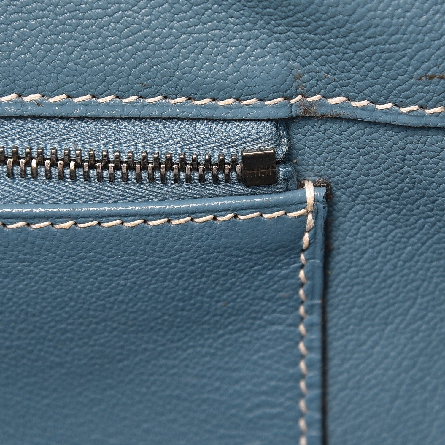 Hermes Togo Birkin 40 Blue Jean 8 of 37