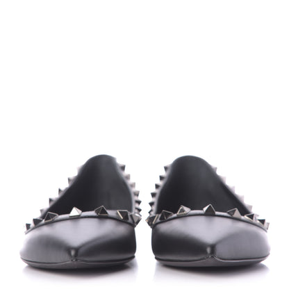 Valentino Garavani Nappa Rockstud Ballerina Flats 37 Black 2 of 12