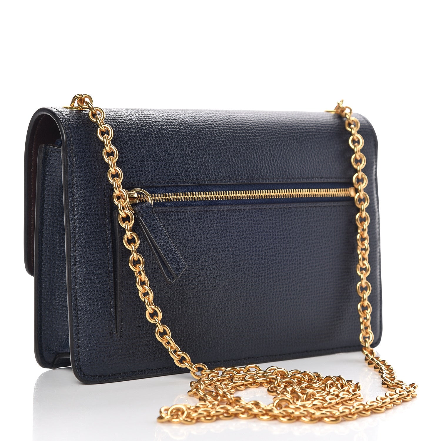 Mulberry Cross Grain Calfskin Small Darley Bright Navy 3 of 8