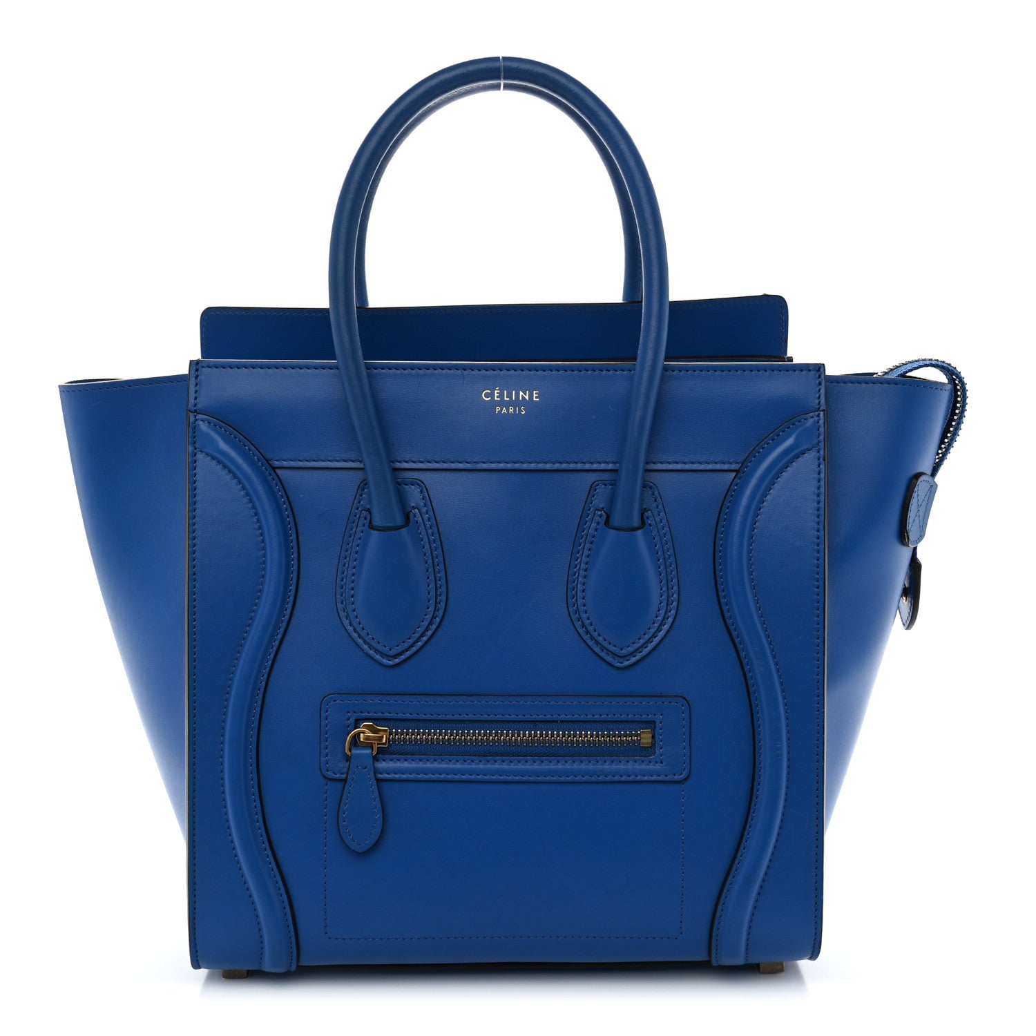 Celine Smooth Calfskin Micro Luggage Royal Blue 1 of 9