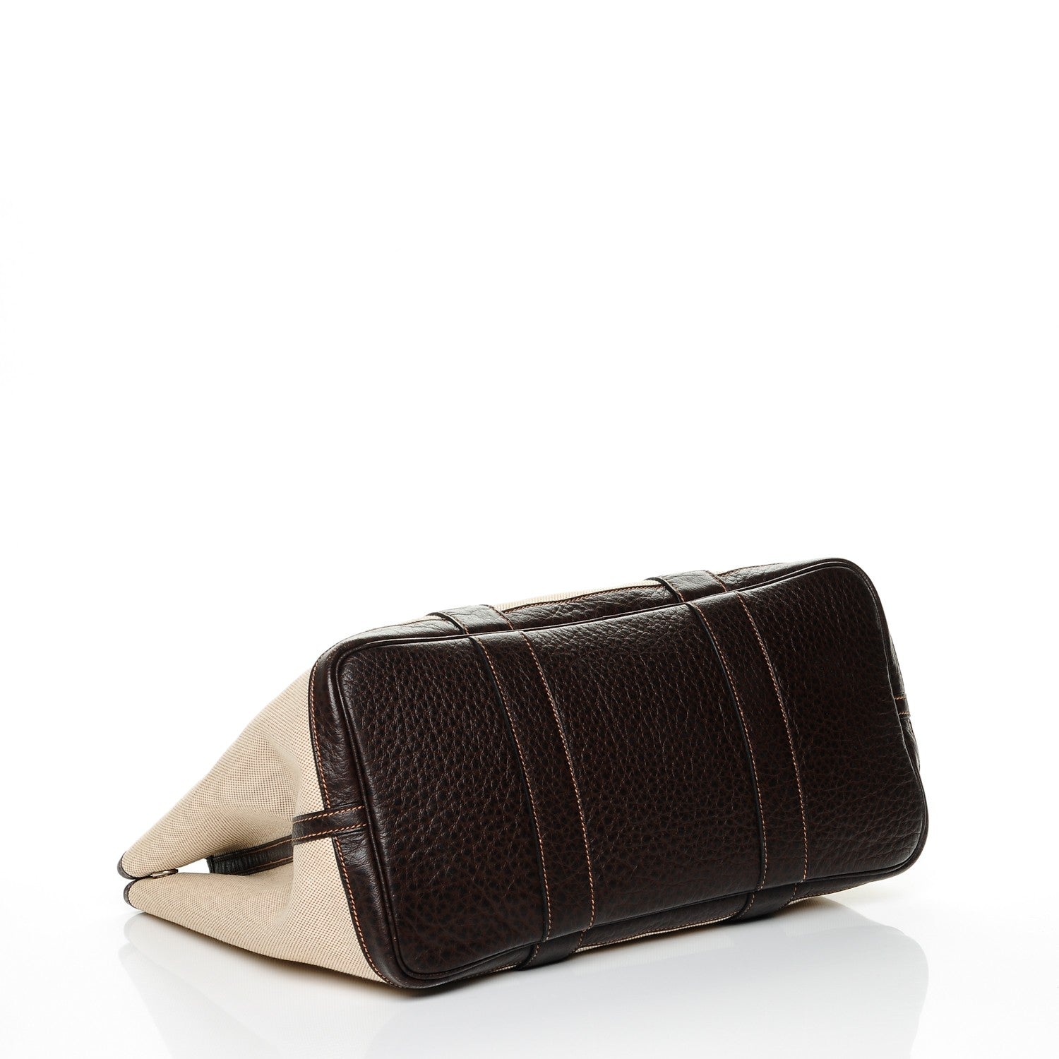 Hermes Toile Buffle Gala Garden Party Tote 36 MM Marron Fonce 4 of 9