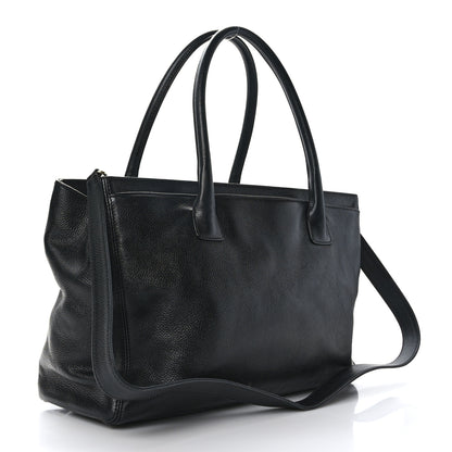 Chanel Deerskin Cerf Executive Shopper Tote Black 3 of 12