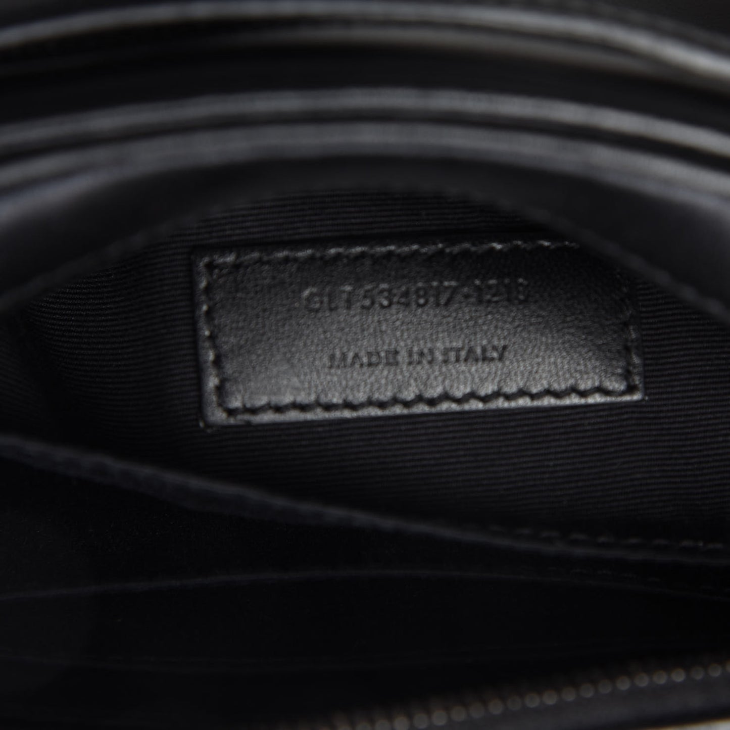 Calfskin Matelasse Monogram Lou Belt Bag Black