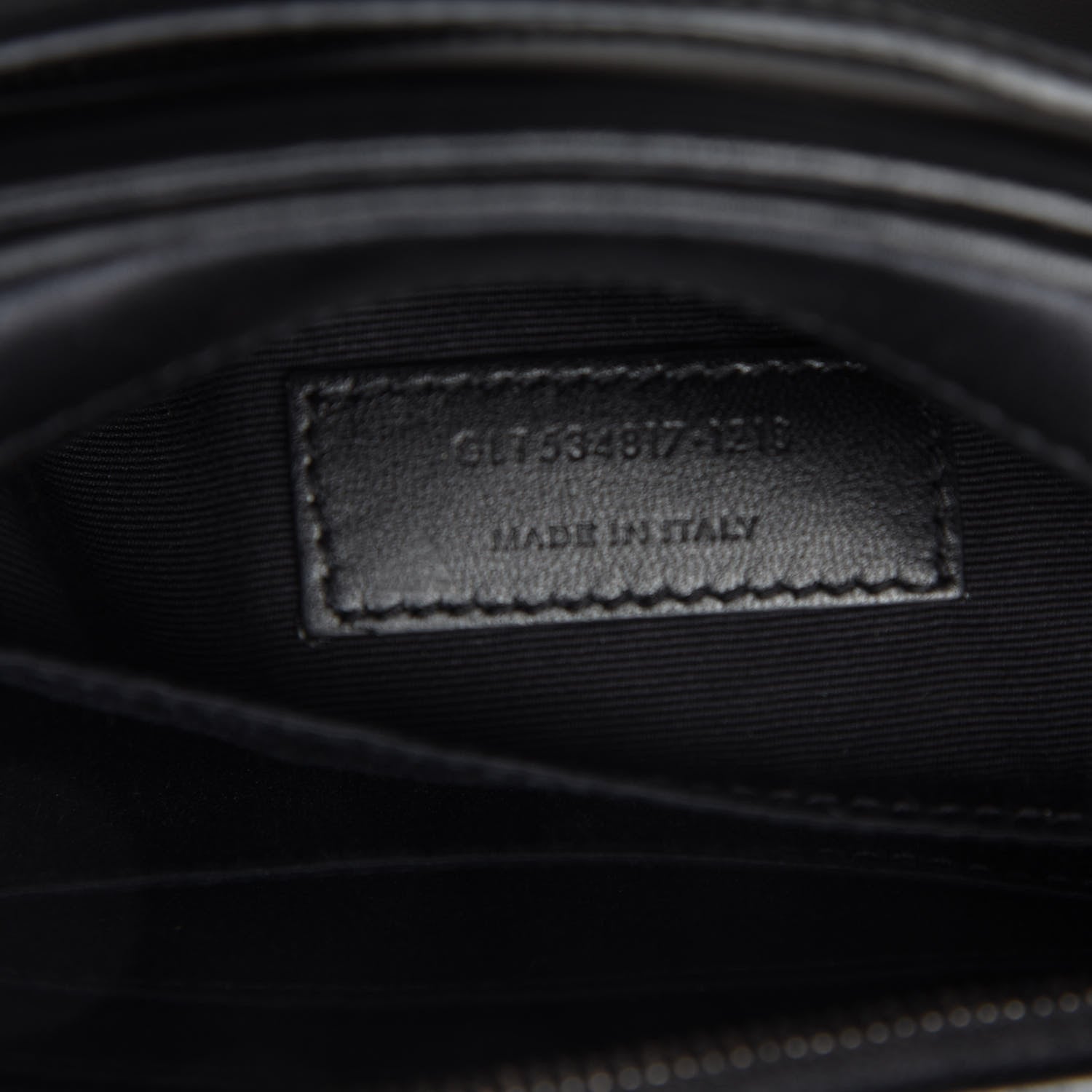 Saint Laurent Calfskin Matelasse Monogram Lou Belt Bag Black 9 of 11