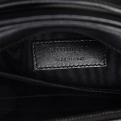 Saint Laurent Calfskin Matelasse Monogram Lou Belt Bag Black 9 of 11