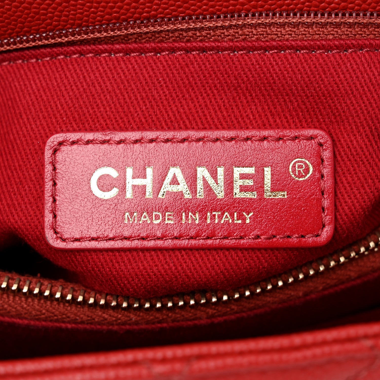 Chanel Caviar Lizard Embossed Quilted Small Coco Handle Flap Red 6 of 11
