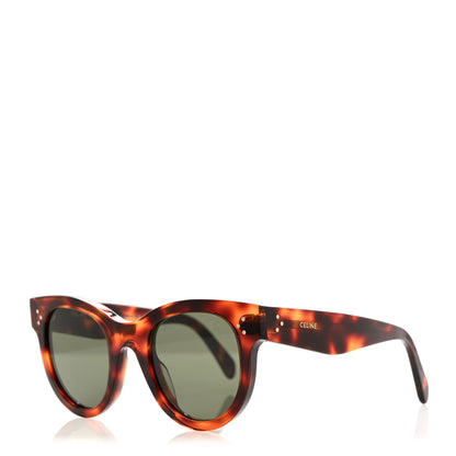 Celine Acetate Round Eye Sunglasses CL4003IN Havana Black 1 of 7
