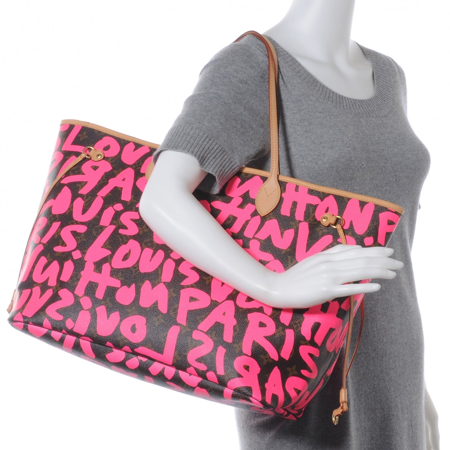 Monogram Graffiti Neverfull GM Fuchsia