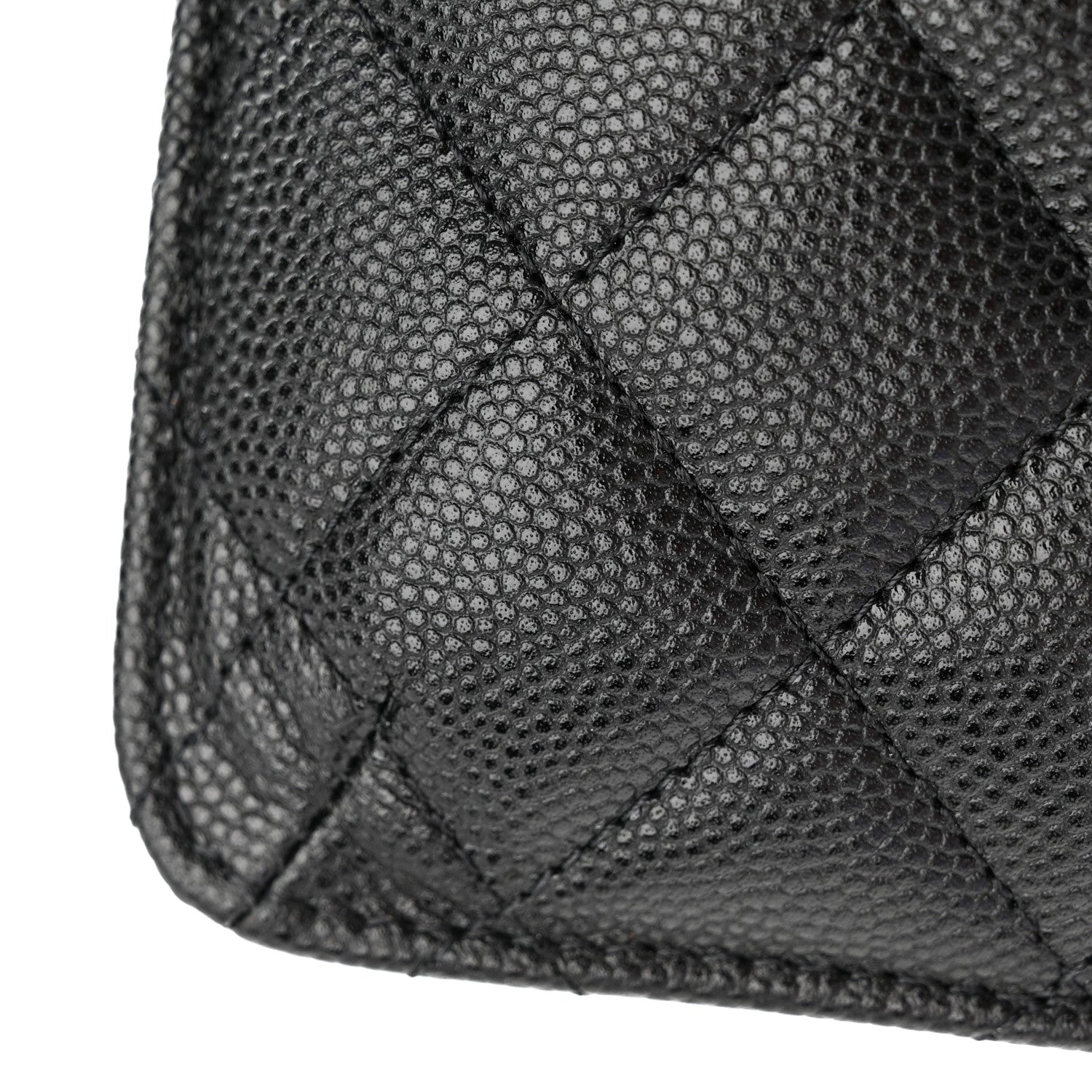 Chanel Caviar Quilted Phone Holder Wallet on Removable Chain Insert Black 8 of 9