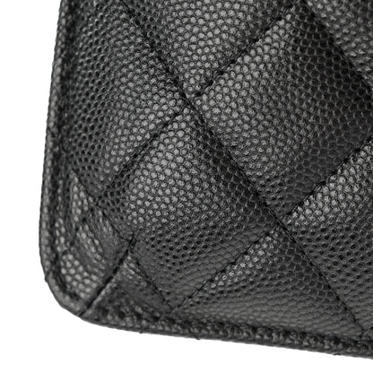 Chanel Caviar Quilted Phone Holder Wallet on Removable Chain Insert Black 8 of 9