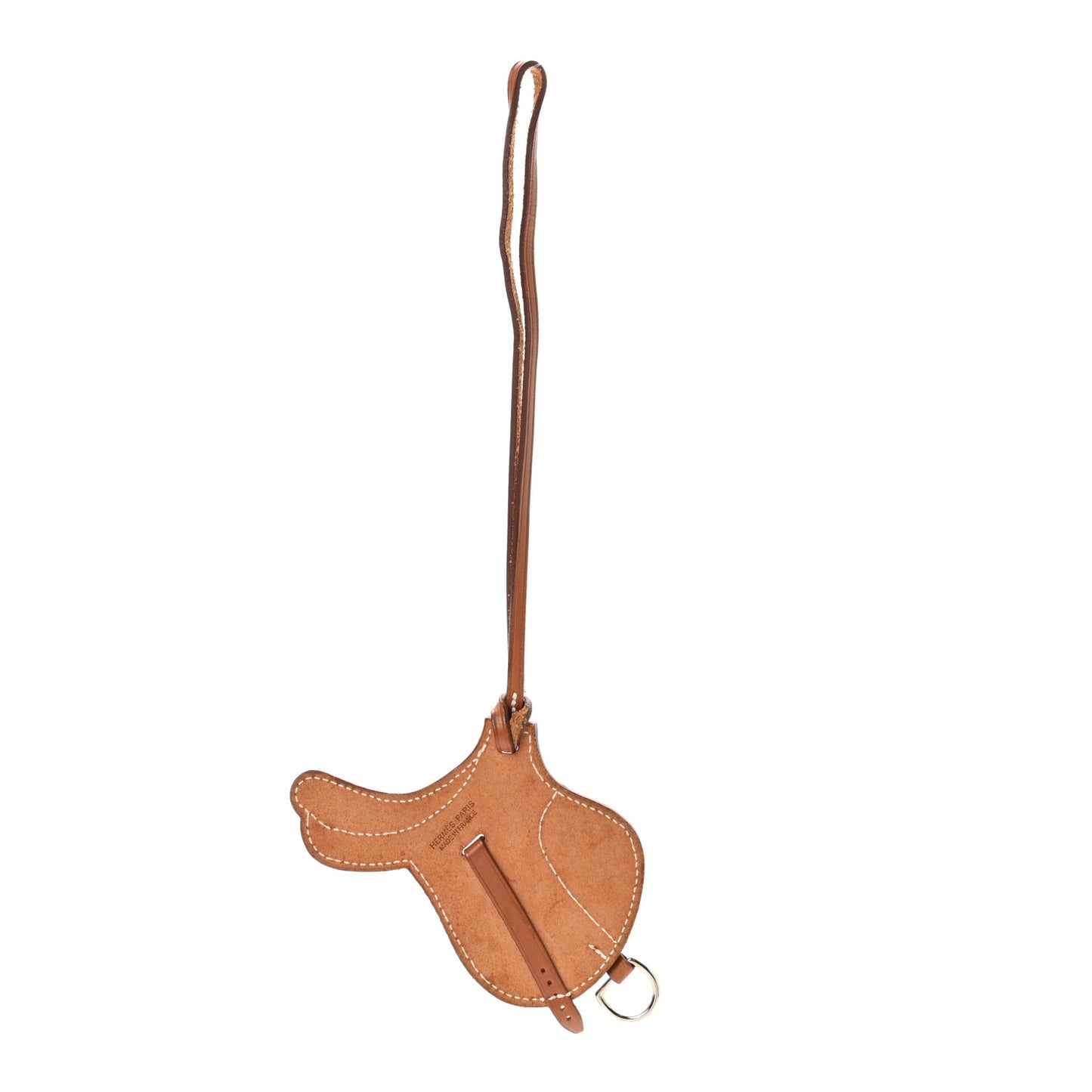 Natural Barenia Paddock Selle Horse Saddle Bag Charm