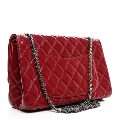 Chanel Aged Glazed Calfskin Quilted 2.55 Reissue 227 Flap Red 3 of 13