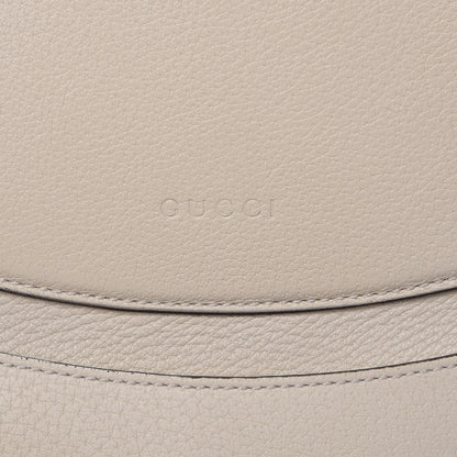 Gucci Grained Calfskin Web Stripe Butterfly Medium Totem Top Handle Bag White 9 of 10