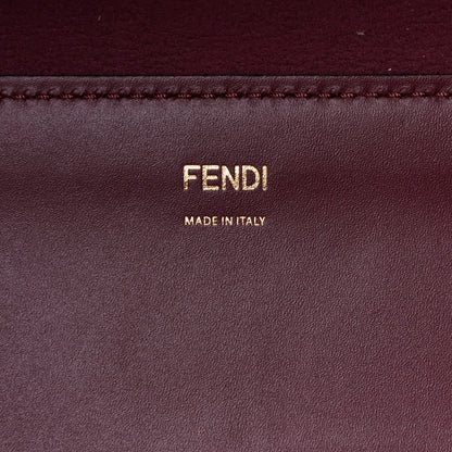 Fendi Vitello King Plexiglass Logo Embossed Large Fendi Sunshine Shopper Tote Barolo 7 of 12