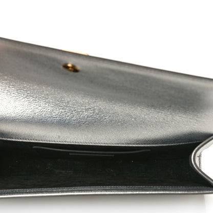 Saint Laurent Textured Metallic Calfskin Classic Monogram Cassandre Clutch Silver 5 of 17