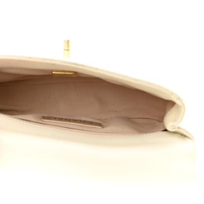 Chanel Caviar Quilted Chain Melody Waist Belt Bag White 5 of 10